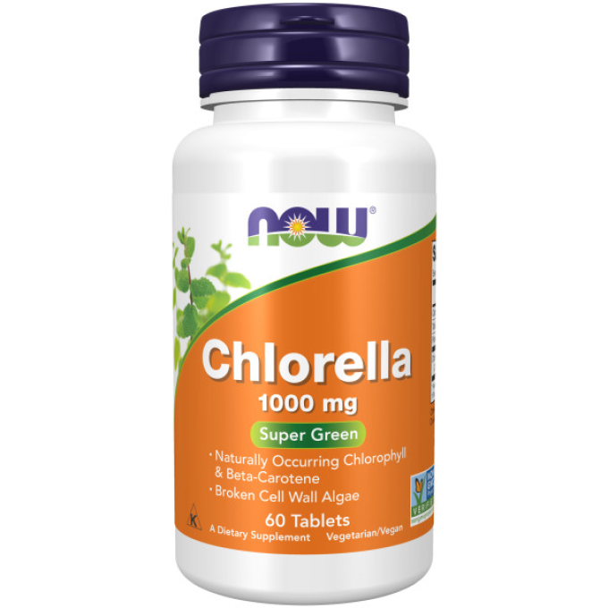 Хлорелла NOW FOODS CHLORELLA 1000mg 60 таблеток NS29495