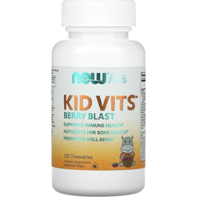 NOW Kid Vits, 120 ягодных таблеток NS28695